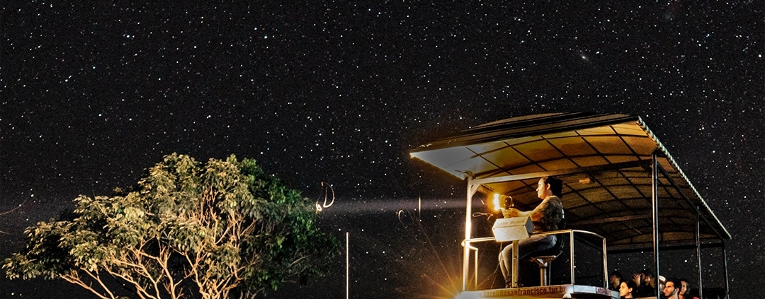 focagem noturna na Fazenda San Francisco